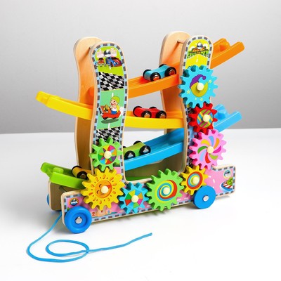 Автотрек 3в1 «Каталка, крутилка и автотрек», 9×25×28 см