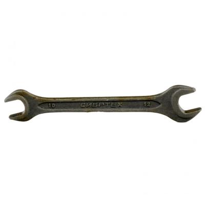 Ключ рожковый "Сибртех" 14323, фосфатированный, 10х12 мм, ГОСТ 2839