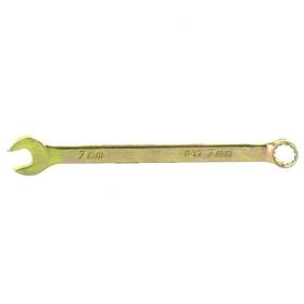 Ключ комбинированный 'Сибртех' 14973, 7 мм, желтый цинк