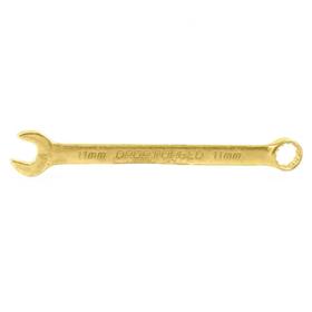 Ключ комбинированный 'Сибртех' 14977, 11 мм, желтый цинк