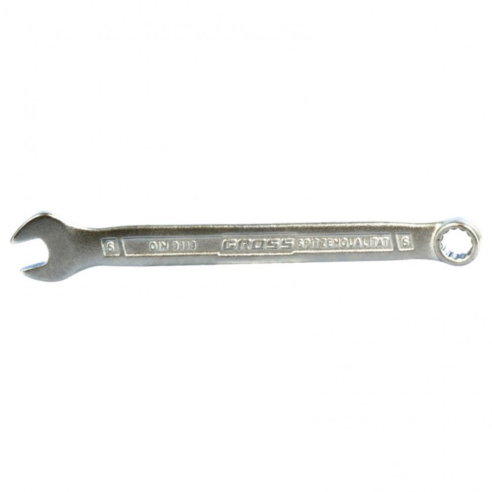 Ключ комбинированный Gross 15125, 6 мм, холодный штамп - Фото 1