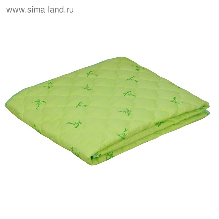 Одеяло, размер 140×205±2 см, бамбуковое волокно, салатовый - Фото 1