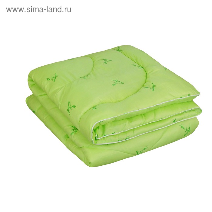 Одеяло, размер 172×205±2 см, бамбуковое волокно, салатовый - Фото 1