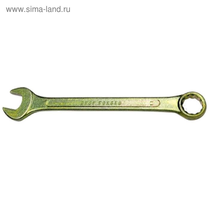 Ключ комбинированный "Сибртех" 14981, 15 мм, желтый цинк - Фото 1