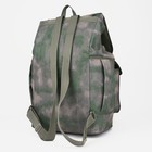 Рюкзак туристический, 55 л, отдел на шнурке, 3 наружных кармана, цвет зелёный - фото 9568720
