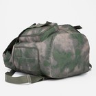 Рюкзак туристический, 55 л, отдел на шнурке, 3 наружных кармана, цвет зелёный - фото 9568721