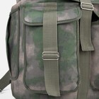 Рюкзак туристический, 55 л, отдел на шнурке, 3 наружных кармана, цвет зелёный - фото 9568722