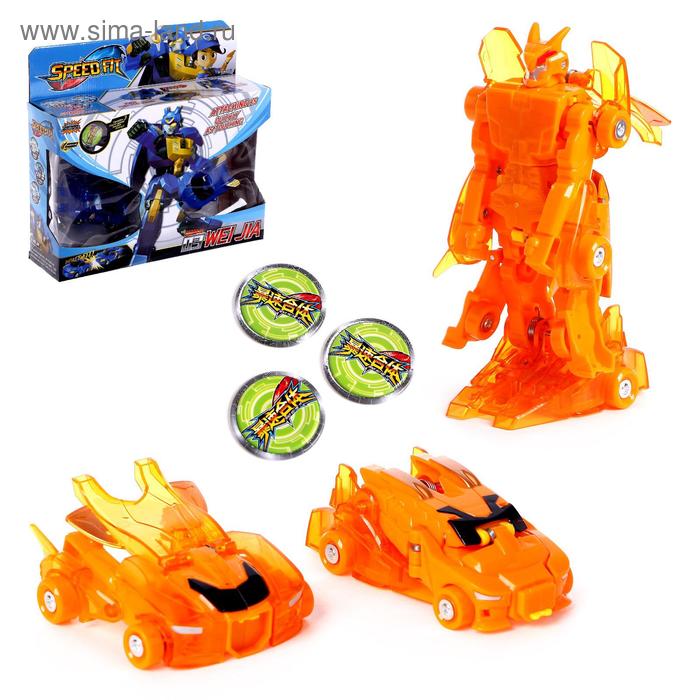 Робот «Зверь», трансформируется при столкновении, 2 штуки, МИКС - Фото 1