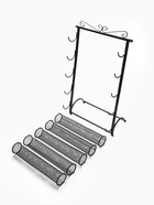 Подставка для часов, браслетов QF, 5 роликов, 32×16×53 см, чёрная - Фото 5