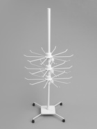 Вертушка, 3 яруса по 10 крючков, 28×28×65, белая - Фото 5