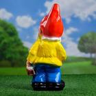 Садовая фигура из гипса «Гном - художник», 16×18×41 см - Фото 9