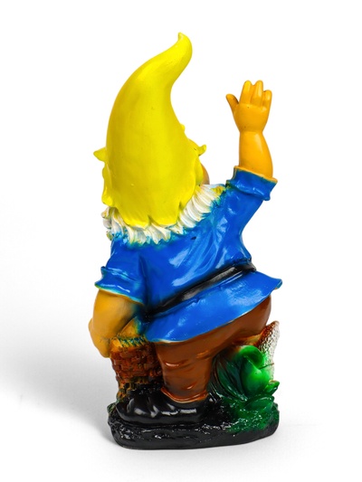 Садовая фигура из гипса «Гном с яблоками», 29×10×15 см