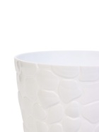 Горшок для цветов с поддоном «Камешки», 1.6 л, пластиковый, белый - Фото 2