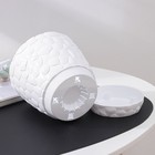 Горшок для цветов с поддоном «Камешки», 1.6 л, пластиковый, белый - Фото 3