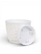 Горшок для цветов с поддоном «Камешки», 1.6 л, пластиковый, белый - Фото 3