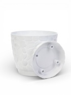 Горшок для цветов с поддоном «Камешки», 3 л, пластиковый, белый - Фото 3