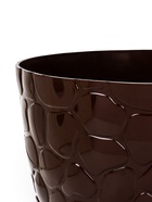 Горшок для цветов с поддоном «Камешки», 5 л, пластик, шоколадный - Фото 2