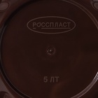 Горшок для цветов с поддоном «Камешки», 5 л, пластик, шоколадный - Фото 13