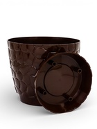 Горшок для цветов с поддоном «Камешки», 5 л, пластик, шоколадный - Фото 3