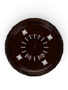 Горшок для цветов с поддоном «Камешки», 5 л, пластик, шоколадный - Фото 6