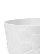 Горшок для цветов с поддоном «Камешки», 8 л, пластиковый, белый - Фото 2