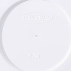 Горшок для цветов с поддоном «Камешки», 8 л, пластиковый, белый - Фото 3