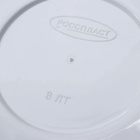 Горшок для цветов с поддоном «Камешки», 8 л, пластиковый, белый - Фото 10