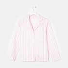 Рубашка женские KAFTAN "Beautiful", цвет белый/розовый, размер 40-42 - фото 318428173