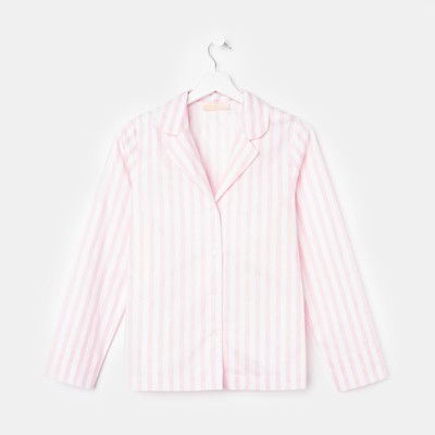 Рубашка женские KAFTAN "Beautiful", цвет белый/розовый, размер 40-42