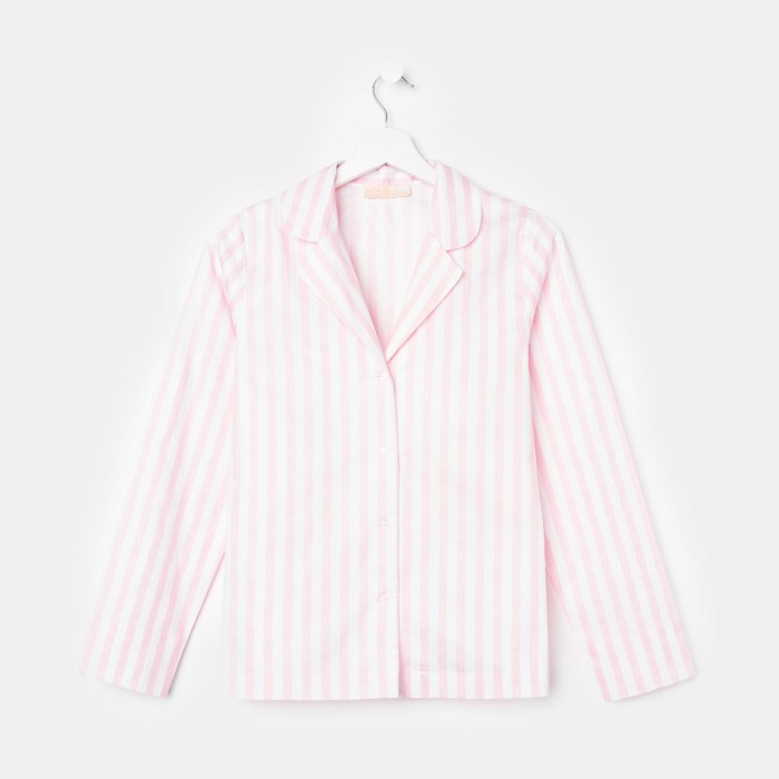 Рубашка женские KAFTAN "Beautiful", цвет белый/розовый, размер 40-42 - Фото 1