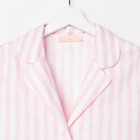 Рубашка женские KAFTAN "Beautiful", цвет белый/розовый, размер 40-42 - Фото 2