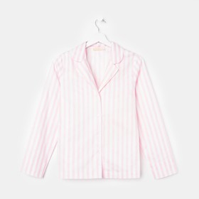 Рубашка женские KAFTAN "Beautiful", цвет белый/розовый, размер 48-50