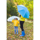 Зонт механический «Однотонный», 3 сложения, 7 спиц, R = 46 см, цвет голубой - Фото 6