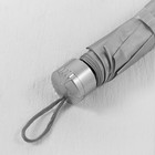 Зонт механический «Однотонный», 3 сложения, 7 спиц, R = 46 см, цвет голубой - Фото 4