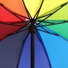 Зонт механический «Радужное настроение», 4 сложения, 10 спиц, R = 50 см, разноцветный - Фото 4