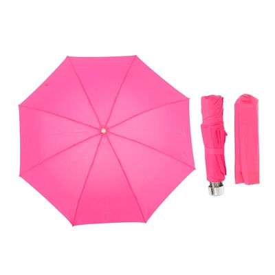 Зонт механический "Цветочки", R=50см, с проявляющимся рисунком, цвет розовый