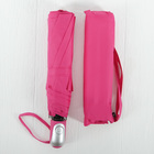 Зонт полуавтоматический «Цветочки», проявляющийся рисунок, 3 сложения, 8 спиц, R = 50 см, цвет малиновый - Фото 5