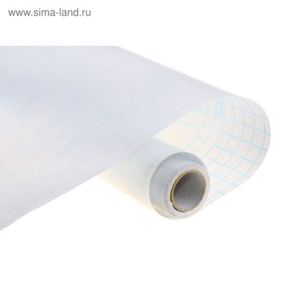 Плёнка самоклеящаяся, 0.45×3 м, 50 мкм, прозрачная глянцевая