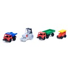 Набор машин: самосвал, каток, полуприцеп, фаэтон, МИКС - Фото 1