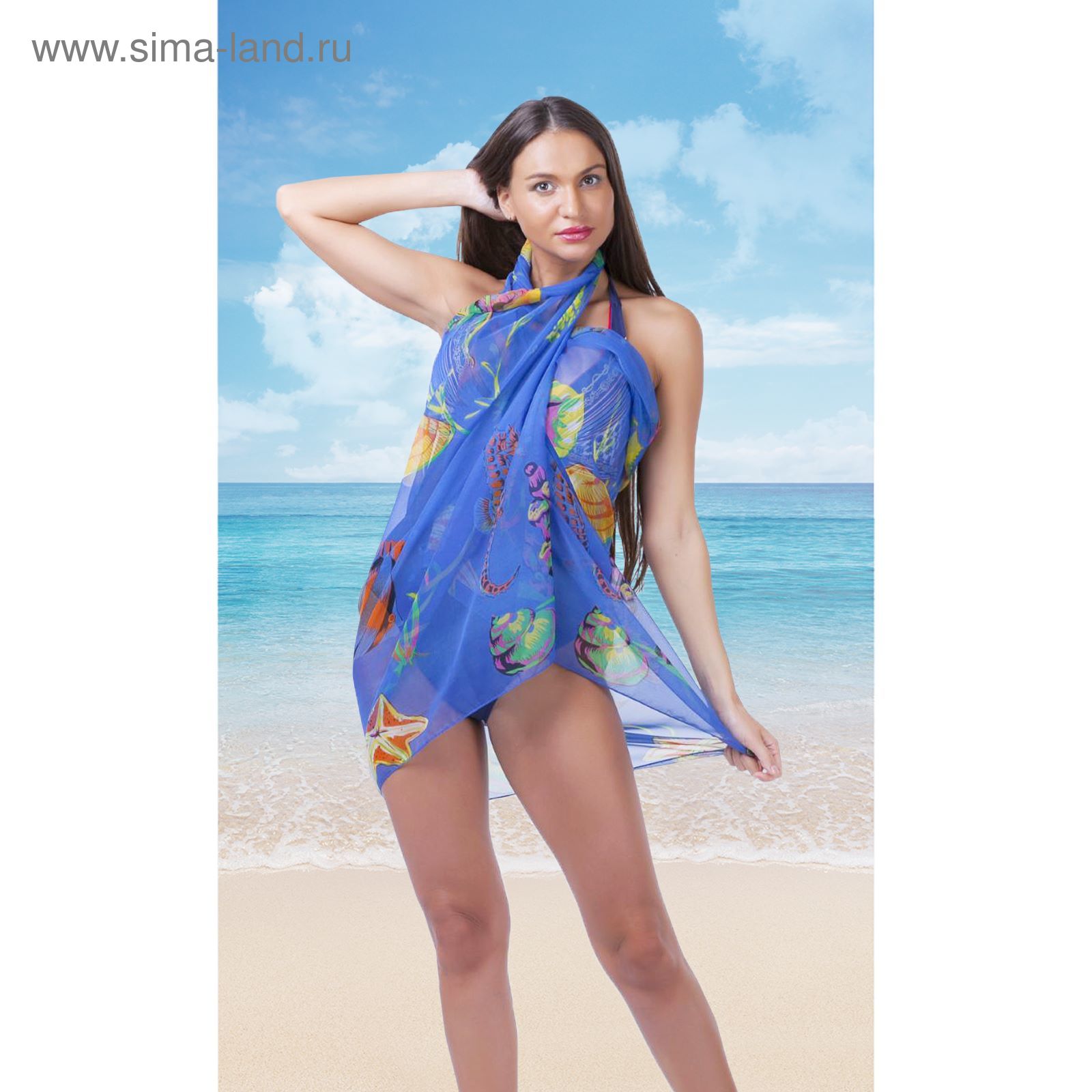 Малышка Dominika C устроила фотосессию с красным парео