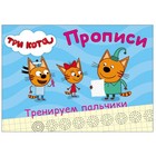 Прописи «Три кота. Тренируем пальчики», А5 5553199 - фото 8937533