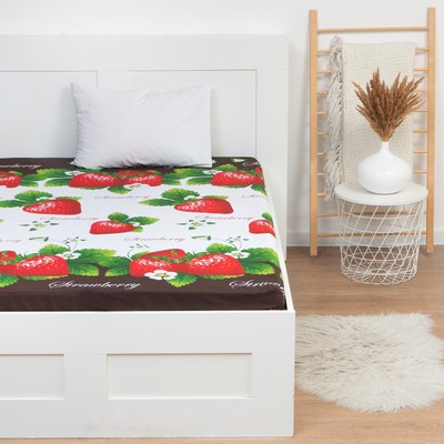 Простыня на резинке 2-спальная «Этель. Виктория», 180×200+25 см, бязь