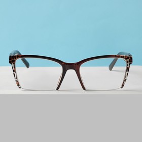 Готовые очки Восток 6636, цвет коричневый,отгибающаяся дужка, +3,25