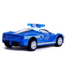 Машина металлическая «Полиция», инерционная, масштаб 1:43, цвет синий - фото 6361001