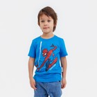 Футболка MARVEL "Человек-паук", рост 98-104 (30), синий - фото 318428761