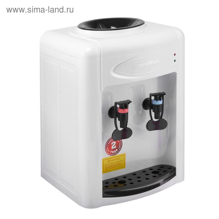 Кулер для воды AquaWork AW 0.7TKR, нагрев, 700 Вт, бело-чёрный - Фото 1
