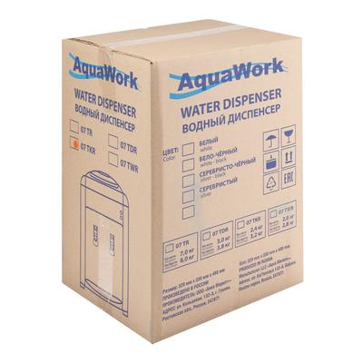 Кулер для воды AquaWork AW 0.7TKR, нагрев, 700 Вт, бело-чёрный
