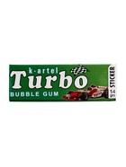 Жевательная резинка Turbo ассорти вкусов с наклейкой, 14 г - Фото 1