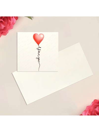 Открытка-мини I Love you, cердечко, 7×7 см