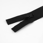 Молния «Спираль», №7, разъёмная, водонепроницаемая, замок автомат, 80 см, цвет чёрный - Фото 2